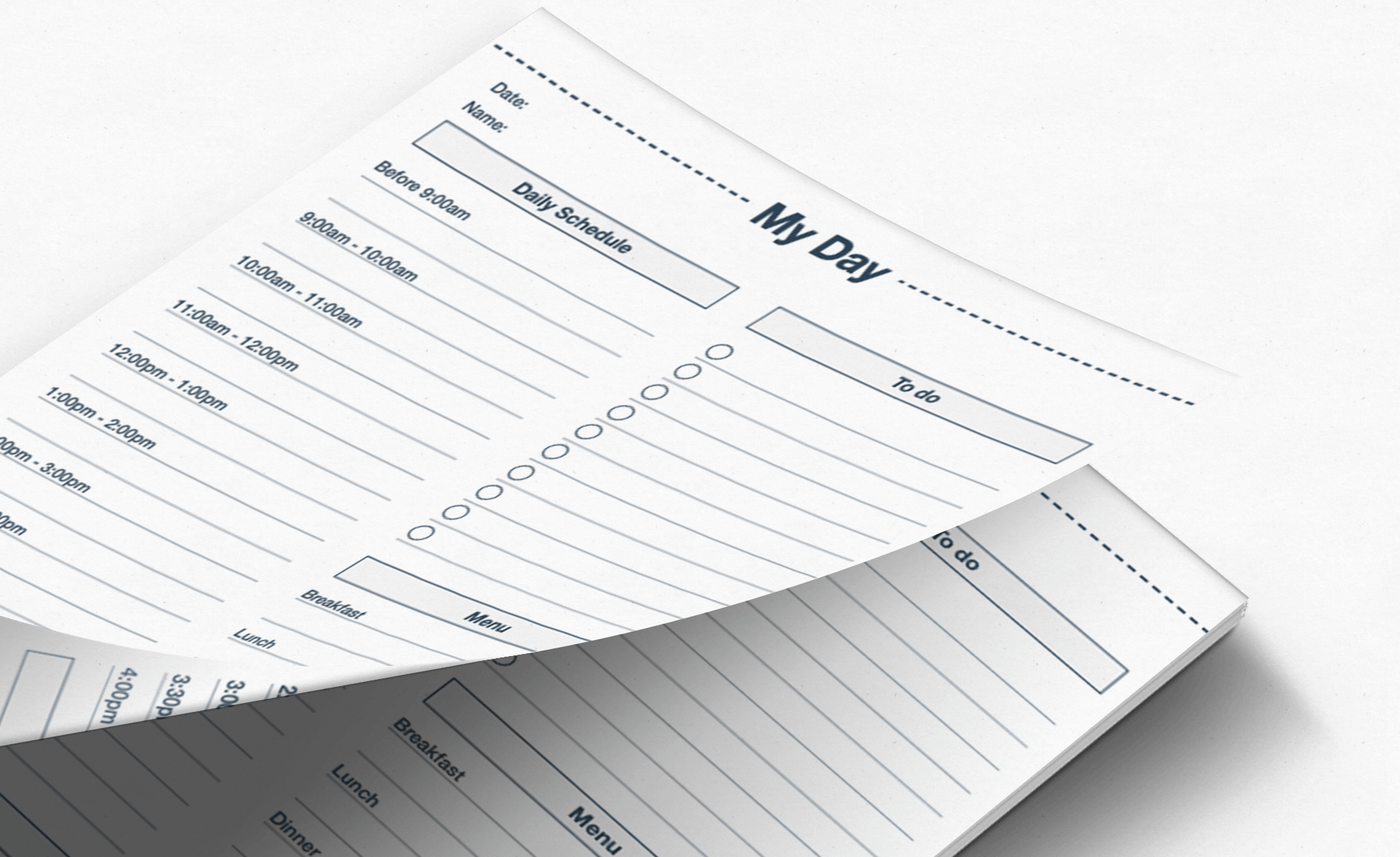 mockup of "My Day" resource