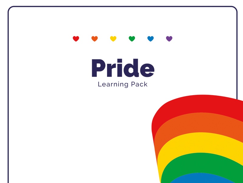 screenshot of the 'pride learning pack' resource