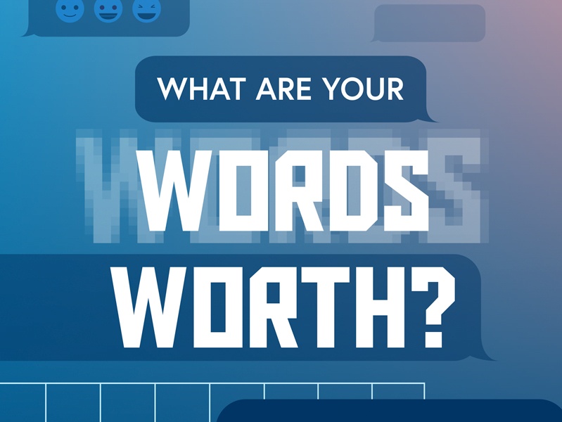 Screenshot of the 'what are your words worth' resource