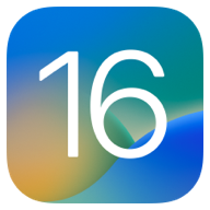 Apple iOS 16 logo